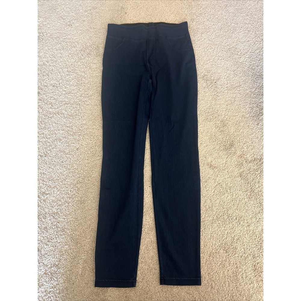 NWT Halara Flex™ SculptKnit High Waisted denim Blue Tapered Work Pants Medium‎